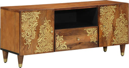 vidaXL - TV-kast - 105x33x46 - cm - Massief - Mangohout