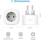 Meross MSS210 - Smart Wi-Fi Plug - Werkt met Apple HomeKit Amazon Alexa Google Assistent - Wit