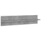 Wandschappen 2 st 80x11,5x18 cm bewerkt hout betongrijs