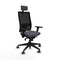 Piqueras y Crespo 3D066G2 - Bureaustoel - Hoofdsteun - Donker grijs
