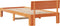 vidaXL - Bedframe - met - Hoofdbord - Gewaxte - Bruin - 100x200 - cm - Massief - Grenenhout