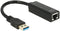 Delock 62616 - Adapter USB 3.0 naar Gigabit LAN 10/100/1000 Mb/s - CAT6 F/UTP