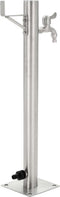 vidaXL - Tuinwaterkolom - rond - 65 - cm - roestvrij - staal