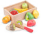 Woet® Houten Snijset - Fruit Snijset met Snijplank en Mes - Educatief Speelgoed voor Kinderen vanaf 2 Jaar