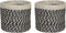 Mica Decorations Bonaparte Plantenmand - H20 x Ø20 cm - Jute - Zwart