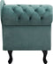 NIMES - Chaise longue - Mintgroen - Linkerzijde - Fluweel
