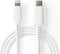 Nedis Lightning Kabel - USB 2.0 - Apple Lightning 8-Pins - USB-C Male - 480 Mbps - Vernikkeld - 2.00 m - Rond - PVC - Wit - Doos