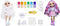 Rainbow High Watercolor & Create - Modepop - 6 uitwasbare waterverfpoeders - Paarse ogen