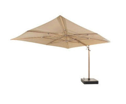4so - Finca parasol zand met houtlook frame 400 x 300 cm