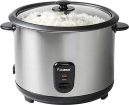 Bestron ARC280 - Rijstkoker met stoomfunctie - 2.8 Liter 1000W voor 12-15 Personen zilver