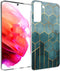imoshion Hoesje Geschikt voor Samsung Galaxy S21 FE Hoesje Siliconen - imoshion Design hoesje - Goud / Meerkleurig / Groen / Green Honeycomb