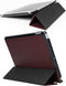 Selencia Tablet Hoes Geschikt voor iPad 8 (2020) 8e generatie / iPad 7 (2019) 7e generatie / iPad 9 (2021) 9e generatie - Selencia Kesia Slang Trifold Bookcase - Donkerrood