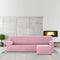 Hoes voor chaise longue met korte armleuning rechts Eysa ULISES Roze Licht Roze 110 x 110 x 310 cm