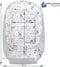 Medi Partners av2023 - Babynest Knuffelnest - 100% Katoen Wafel - Glade met grijze Wafel 100x60x15cm