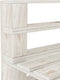 vidaXL - Tuinmiddenbank - pallet - hout - wit