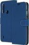 Accezz Moto G8 Power Lite - Wallet Softcase Booktype - 3 pashouders - Blauw