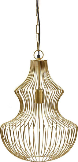 PTMD Sherr Ronde Hanglamp - H47 x Ø35,5 cm - Ijzer - Goud
