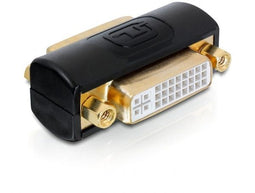 Delock 65225 - DVI-D Dual Link koppelstuk - Verguld compact - Goud Zwart