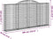 vidaXL - Schanskorven - 4 - st - gewelfd - 300x30x140/160 - cm - ijzer