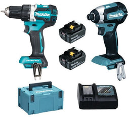 Makita DLX2189TJ - Combopack 18V - Accuboormachine DDF484 en Slagschroevendraaier DTD153 - (2 stuks)
