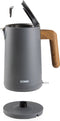 DOMO DO9268WK - Waterkoker - 1,7L 360° draaibaar - Grijs met houtlook