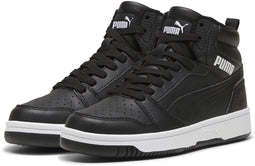 PUMA Rebound V6 MID WTR JR - Hoge sneakers - SoftFoam+ demping - PUMA Black-PUMA White