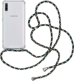 imoshion Hoesje Geschikt voor Samsung Galaxy A70 Hoesje Met Koord - imoshion Backcover met koord - Transparant