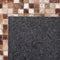 TORUL - Patchwork vloerkleed - Lichtbeige - 160 x 230 cm - Koeienhuid leer