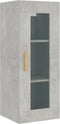 vidaXL - Wandkast - 34,5x34x90 - cm - betongrijs