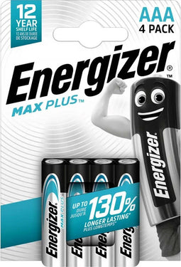 Energizer MAXPLUS AAA - Alkalinebatterijen - Langste levensduur - Zilver (4-pack)