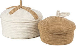 KidsDepot Bowie Mand - Naturel - Set van 2