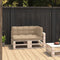 vidaXL - Palletkussens - 3 - st - stof - beige