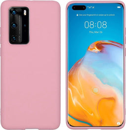 iMoshion Hoesje Geschikt voor Huawei P40 Pro Hoesje Siliconen - iMoshion Color Backcover - Roze