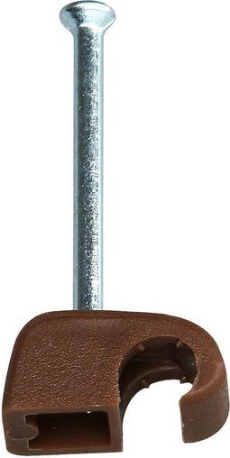 Kopp 342606089 Spijkerclip 342606089 Bundel-Ø (bereik) 4 tot 7 mm Bruin 50 stuk(s)