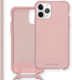 iMoshion Hoesje Geschikt voor iPhone 11 Pro Hoesje Met Koord - iMoshion Color Backcover met afneembaar koord - Roze