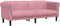 vidaXL - Driezitsbank - fluweel - roze