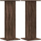 vidaXL - Speakerstandaards - 2 - st - 30x30x80 - cm - bewerkt - hout - bruin - eiken