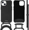 iMoshion Hoesje Geschikt voor iPhone 13 Hoesje Met Koord - iMoshion Color Backcover met afneembaar koord - Zwart