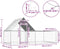vidaXL - Kippenren - 4x2x2 - m - gegalvaniseerd - staal