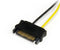 Startech.com - Verloopkabel SATA naar PCI-e 6-pin - 15cm Multi-color