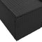 vidaXL - Ligzetel - Tuin - met - Kussens - Zwart - Poly - Rattan