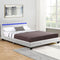 Juskys Verona - Gestoffeerd bed - 120 x 200 cm - LED Verlichting - Wit