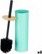 Toiletborstel Munt Metaal Bamboe Plastic 9,5 X 27 X 9,5 cm (6 Stuks)