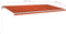 vidaXL - Luifel - automatisch - uittrekbaar - 600x350 - cm - oranje - en - bruin