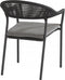 Taste 4SO Sienna stapelbare tuinstoel - mid grey