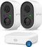 Gologi Homestation - Beveiligingscamera Draadloos - Nachtzicht - 2K Ultra HD - IP66 Waterproof - Wit (2 stuks)
