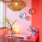 Mica Decorations Vaas Polla - Porselein - Rood - 15 x 36 x 15 cm (BxHxD)