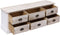 vidaXL - Tv-meubel - 108x30x40 - cm - massief - paulowniahout - wit - en - lichtbruin