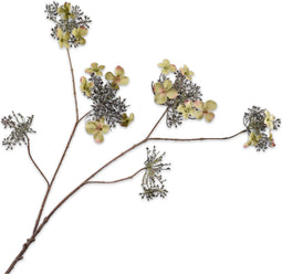 Silk-ka Kunstbloem-Zijden Bloem Hortensia Tak Groen 94 cm