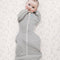 Love to Dream™ Swaddle Up™ - Inbakerslaapzak - ARMS UP™ - Grijs - Small 1.0 TOG (3.5 - 6 kg)